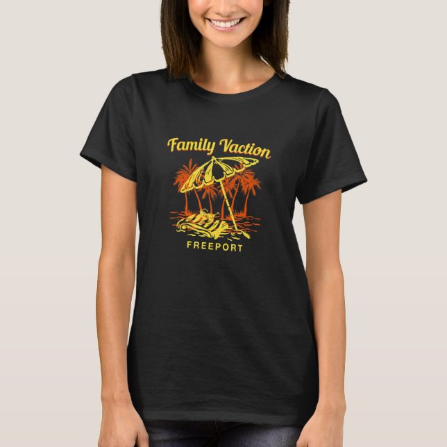 Family Vacation Freeport Keepsake Texas Remembranc T-Shirt (Front)