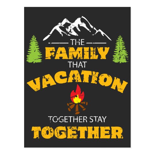 Family Vacation- Funny Family Quotes Postcard | Zazzle.com