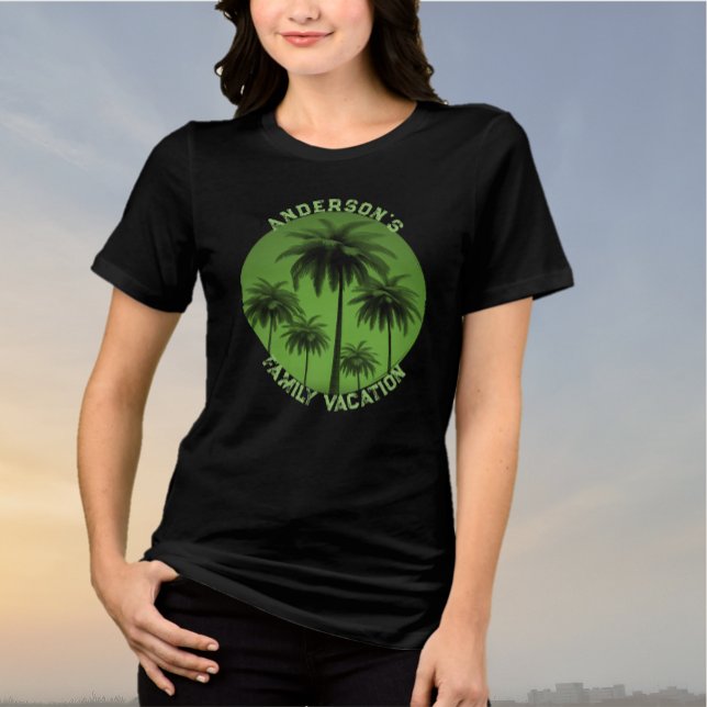 Family Vacation Graphic T-Shirt Tri-Blend Shirt (Creator Uploaded)