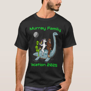 Family Vacation Group Tee Bigfoot Unicorn Alien