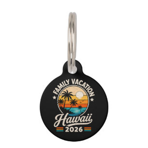 Family Vacation Hawaii 2026 Pet ID Tag