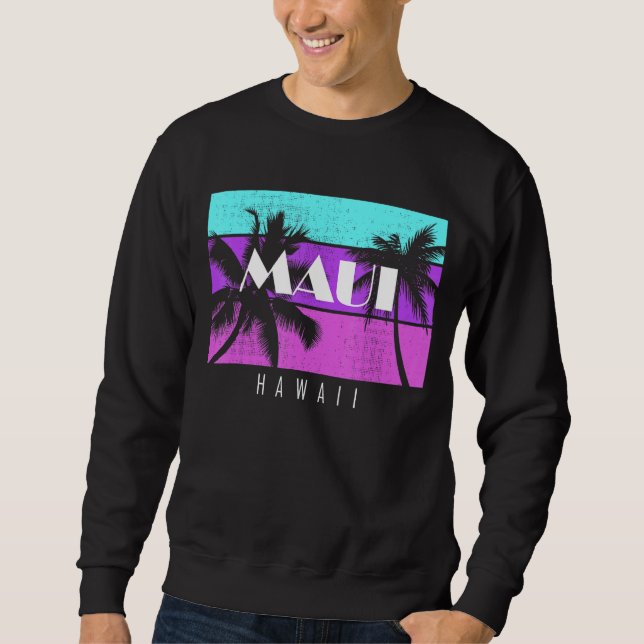 Family Vacation Hawaii Maui Sunset Beach Sweatshirt (Front)