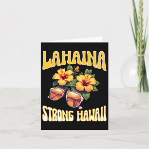 Family Vacation Hawaiian Lahaina Strong Maui Hawai Card