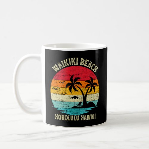 Family Vacation Honolulu Hawaii Waikiki Beach  Coffee Mug
