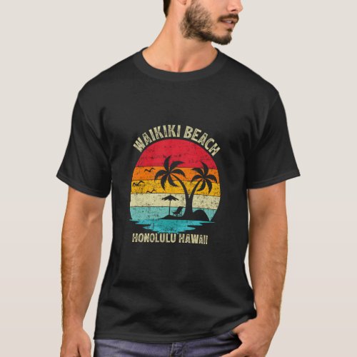 Family Vacation Honolulu Hawaii Waikiki Beach  T_Shirt