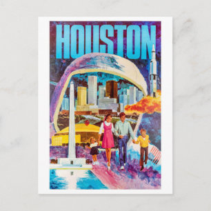 Family vacation in Houston city, Texas Postcard
