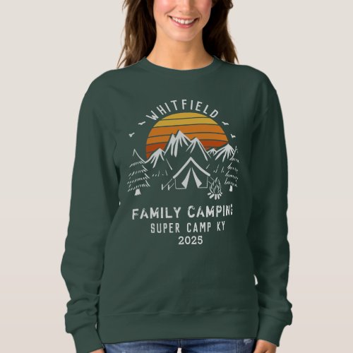 Family Vacation Matching Camping Personalized Sweatshirt