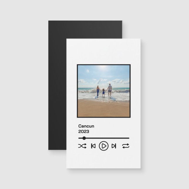 Family Vacation Memory Music Controls mp3 Buttons (Front/Back)