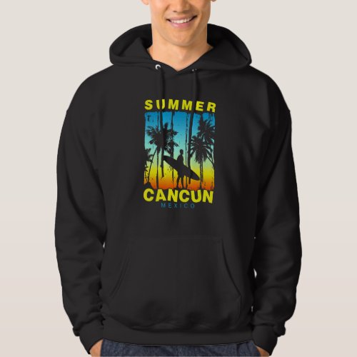 Family Vacation Mexico Cancun Sunset Beach 1 Hoodie