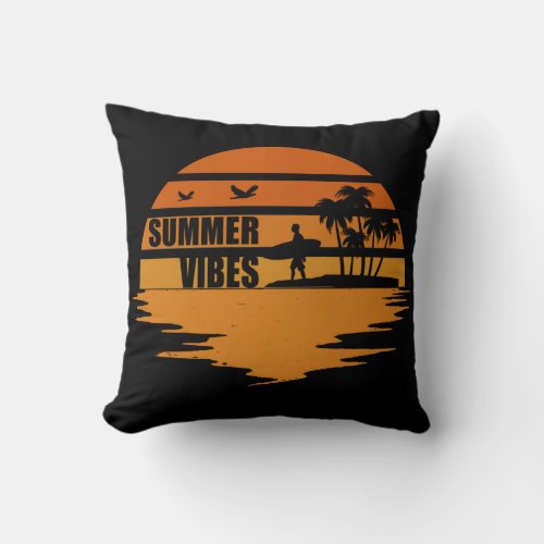 family vacation mood holiday trip travel throw pillow