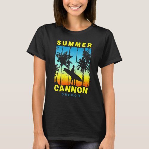 Family Vacation Oregon Cannon Sunset Beach T_Shirt
