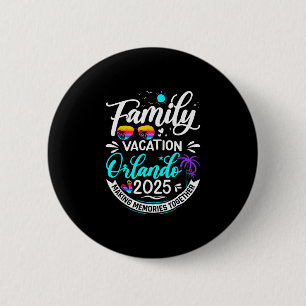 Family Vacation Orlando 2025 Beach Summer Vacation Button