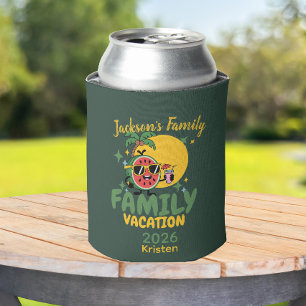 Family vacation personalized name matching can cooler