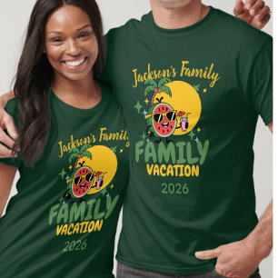 Family vacation personalized name matching  T-Shirt