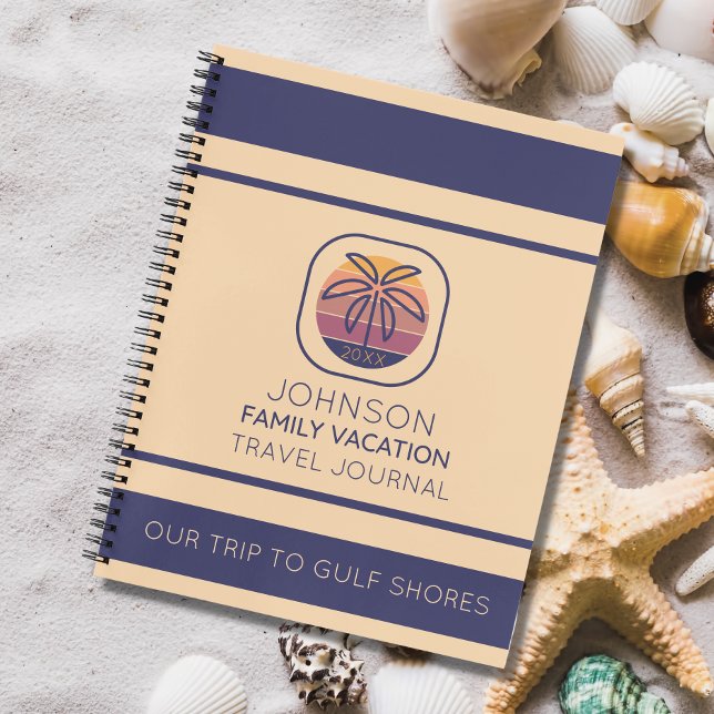 Family Vacation Personalized Travel Journal (Keep track of your precious memories with this simple travel journal. )