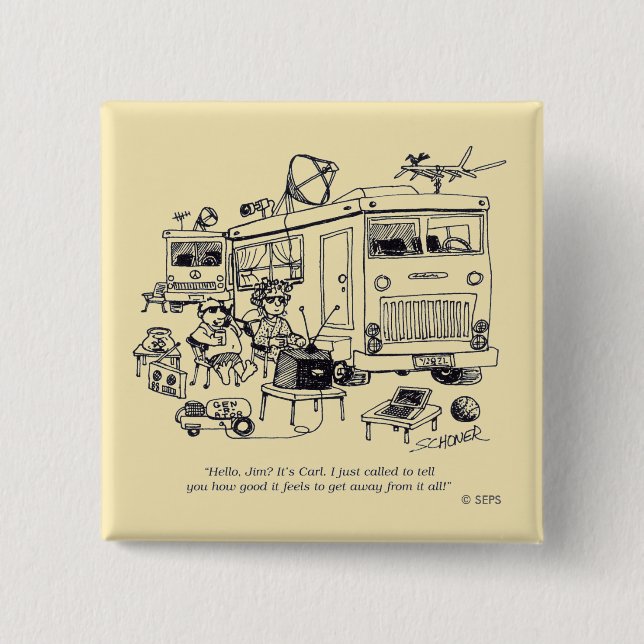 Family Vacation Pinback Button (Front)