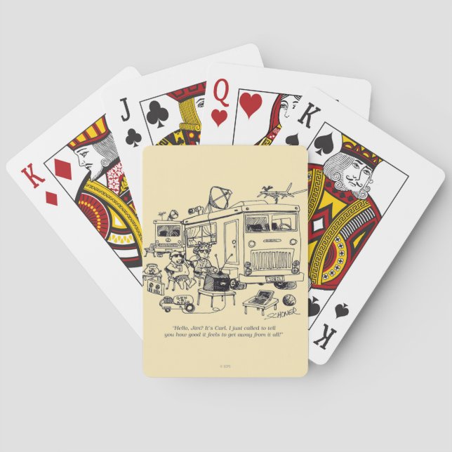 Family Vacation Poker Cards (Back)