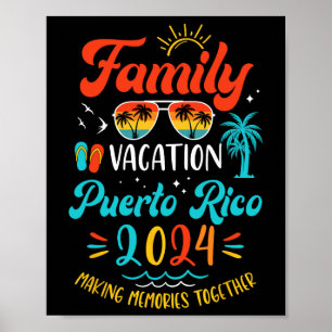 Family Vacation Puerto Rico Matching Summer Vacati Poster