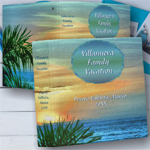 Family Vacation Puerto Vallarta Sunset 1557 3 Ring Binder