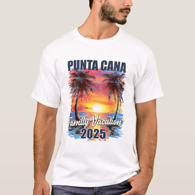 Family Vacation Punta Cana 2025 Summer Trip Matchi T-Shirt (Front)