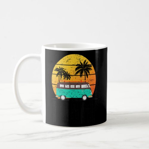 Family Vacation Retro Summer Vibes Sunset Miami Be Coffee Mug