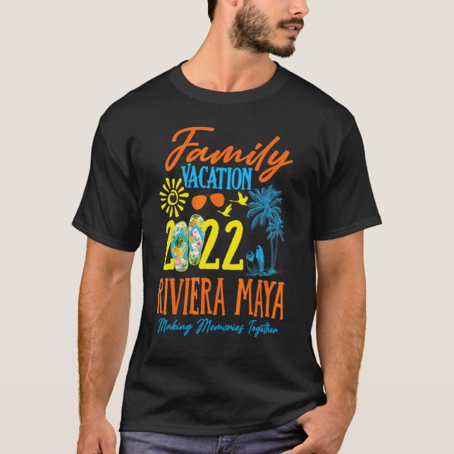 Family Vacation Riviera Maya Mexico 2022 Matching  T-Shirt (Front)