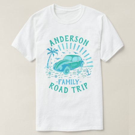 Family Vacation Road Trip Car | Personalized V2 T-shirt