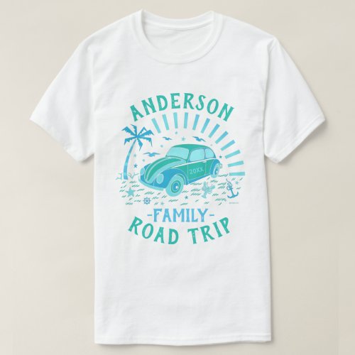 Family Vacation Road Trip Car  Personalized V2 T_Shirt