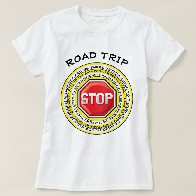 Family Vacation Road Trip T-Shirt (Design Front)