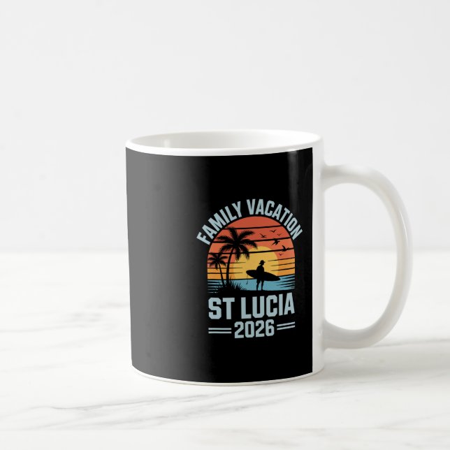 Family Vacation St Lucia 2026  Coffee Mug (Right)