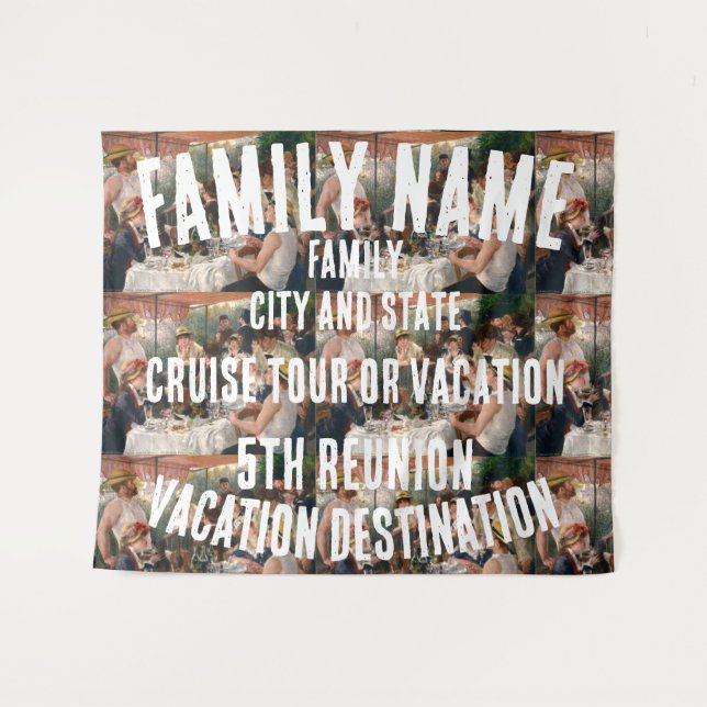 Family Vacation Tour Cruise Ship Group Backdrop (Front (Horizontal))