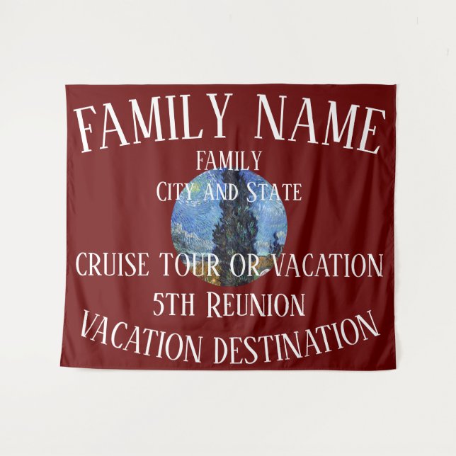 Family Vacation Tour Cruise Ship Group Backdrop (Front (Horizontal))