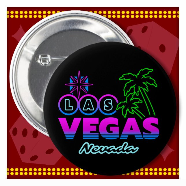 Family Vacation Trip Souvenir Las Vegas Vacation Button (Creator Uploaded)