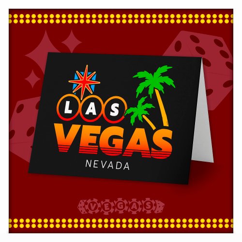 Family Vacation Trip Souvenir Las Vegas Vacation Card
