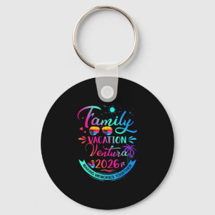 Family Vacation Ventura 2026 Palm Tree Gift Keychain