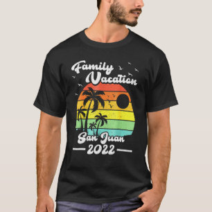 Family Vacation Vintage Puerto Rico San Juan Sunse T-Shirt