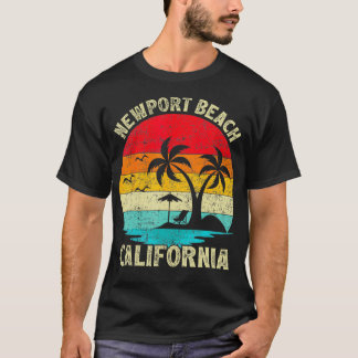 Family Vacation Vintage Retro California Newport B T-Shirt