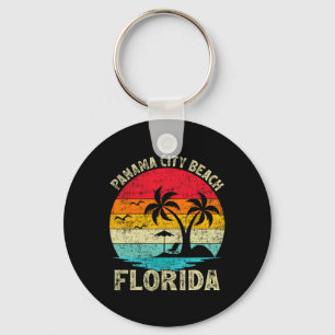 Family Vacation Vintage Retro Florida Panama City  Keychain