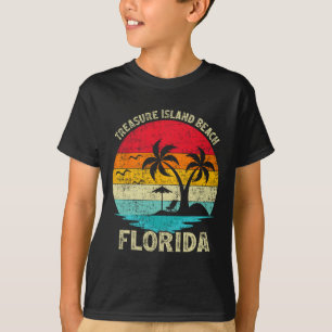 Family Vacation Vintage Retro Florida Treasure Isl T-Shirt