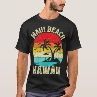 Family Vacation Vintage Retro Hawaii Maui Beach T-Shirt