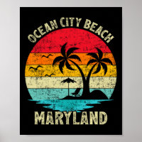 Family Vacation Vintage Retro Maryland Ocean City