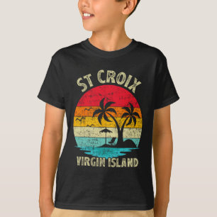 Family Vacation Vintage Retro Virgin Island St. Cr T-Shirt