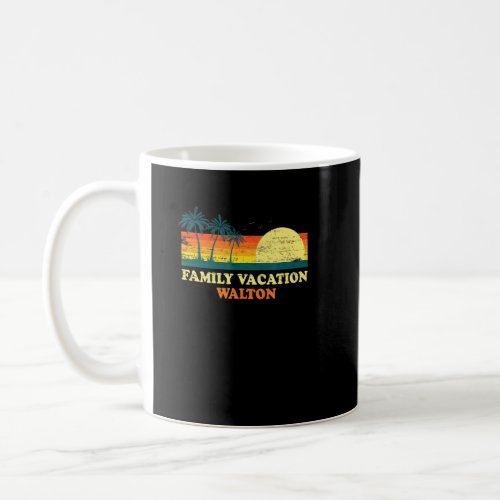 Family Vacation Walton American Florida Usa Beach  Coffee Mug