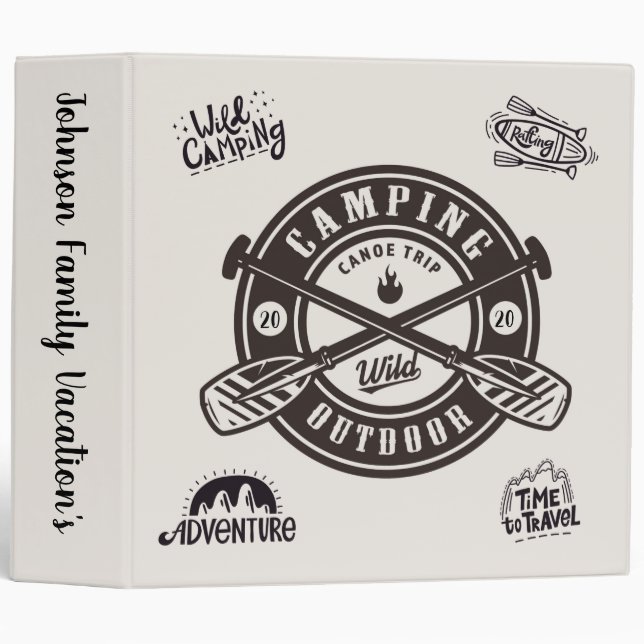 Family Vacations 3 Ring Binder (Front/Spine)