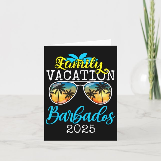 Family Vacay Squad Group Trip Family Vacation Barb Card (Front)