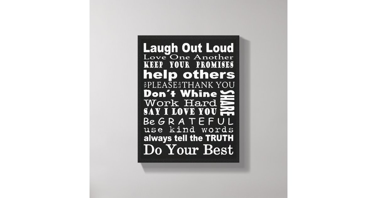 Family Values Wall Art Zazzle