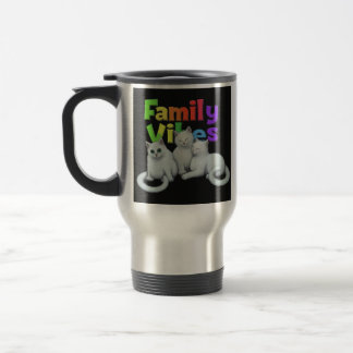 "Family Vibes" Travel Coffee Mug