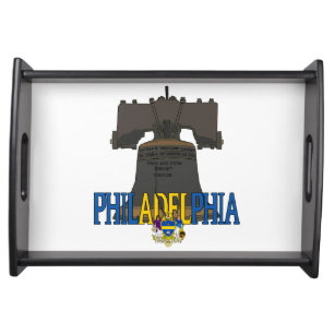 Family Vintage Philadelphia Liberty Bell Memories Serving Tray