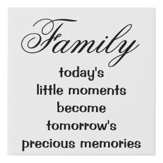 Family Wall Decor Faux Canvas Print