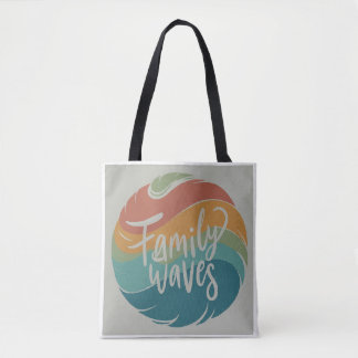 Family Waves Tote Bag